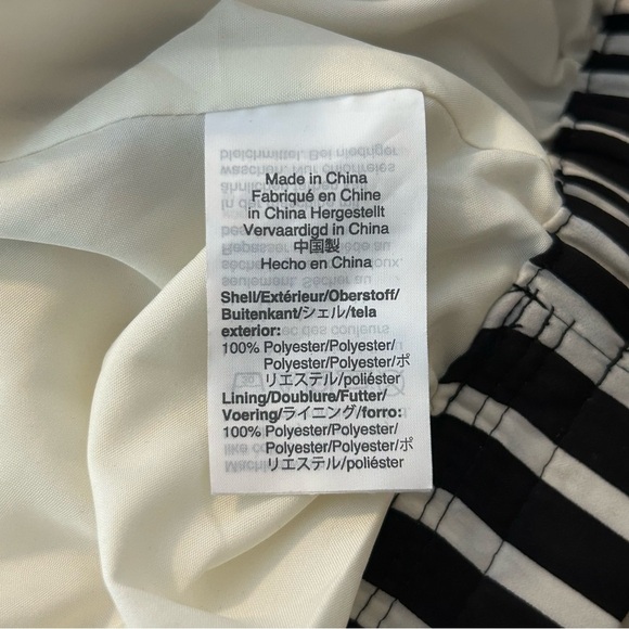 J. Crew Mercantile Womens Size 10 High Waisted Black White Striped Pleated Skirt - Picture 7 of 11